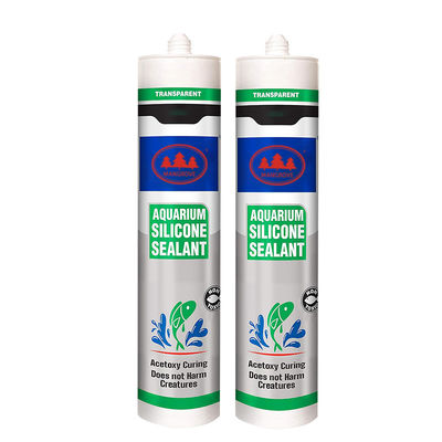 Acetoxy Curing Powful Nie szkodliwy dla stworzeń uszczelniacz Przejrzysty akwarium Tunk Glass Sealant